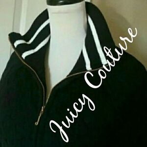 JUICY COUTURE BOMBER JACKET QUILTED BLACK MEDIUM WOMENS MEDIUM NWOT